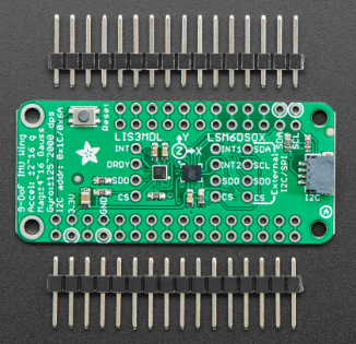 Adafruit LSM6DSOX + LIS3MDL FeatherWing Precision Board